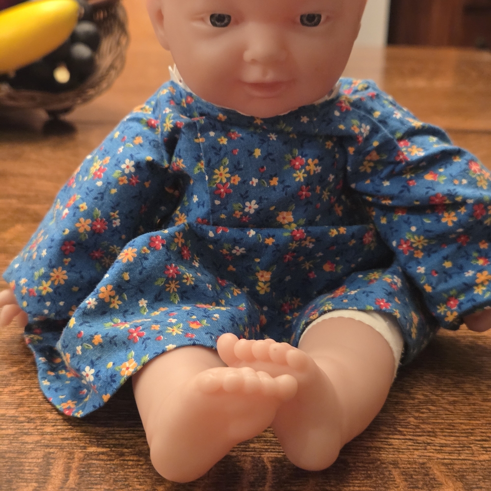 Berenguer  jc Toys Blue Eyed Soft 11" Baby Doll w/ Two Dresses